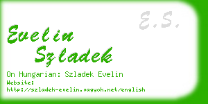 evelin szladek business card